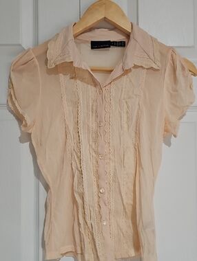 ✨ The Limited Sheer Lace Blouse | Romantic Button Front Top ✨